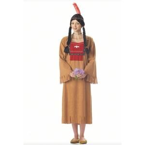 Calif Costume Womens Running Brook Princess Indian Costume Halloween Adult Small